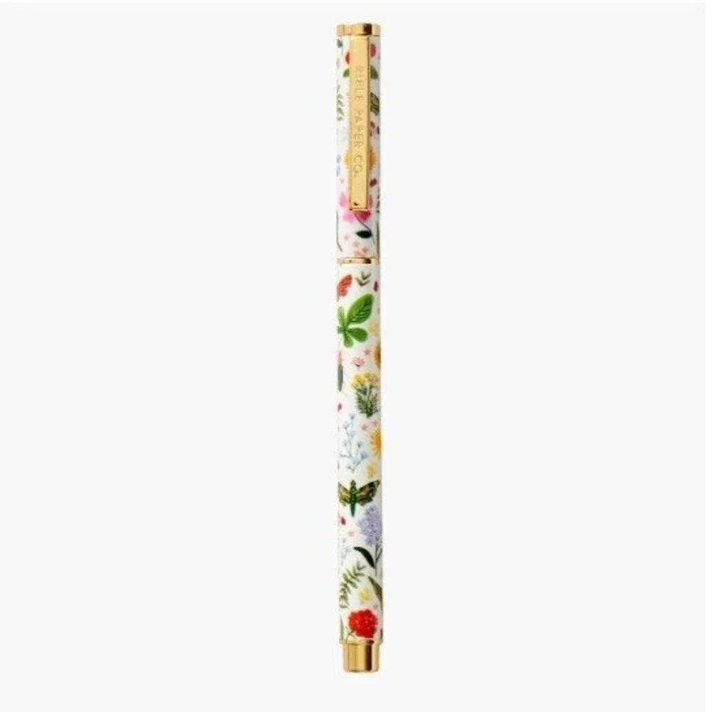 Rifle Paper Co. Botanical Butterfly Rollerball Pen Black Ink 0.5mm PEN011 New